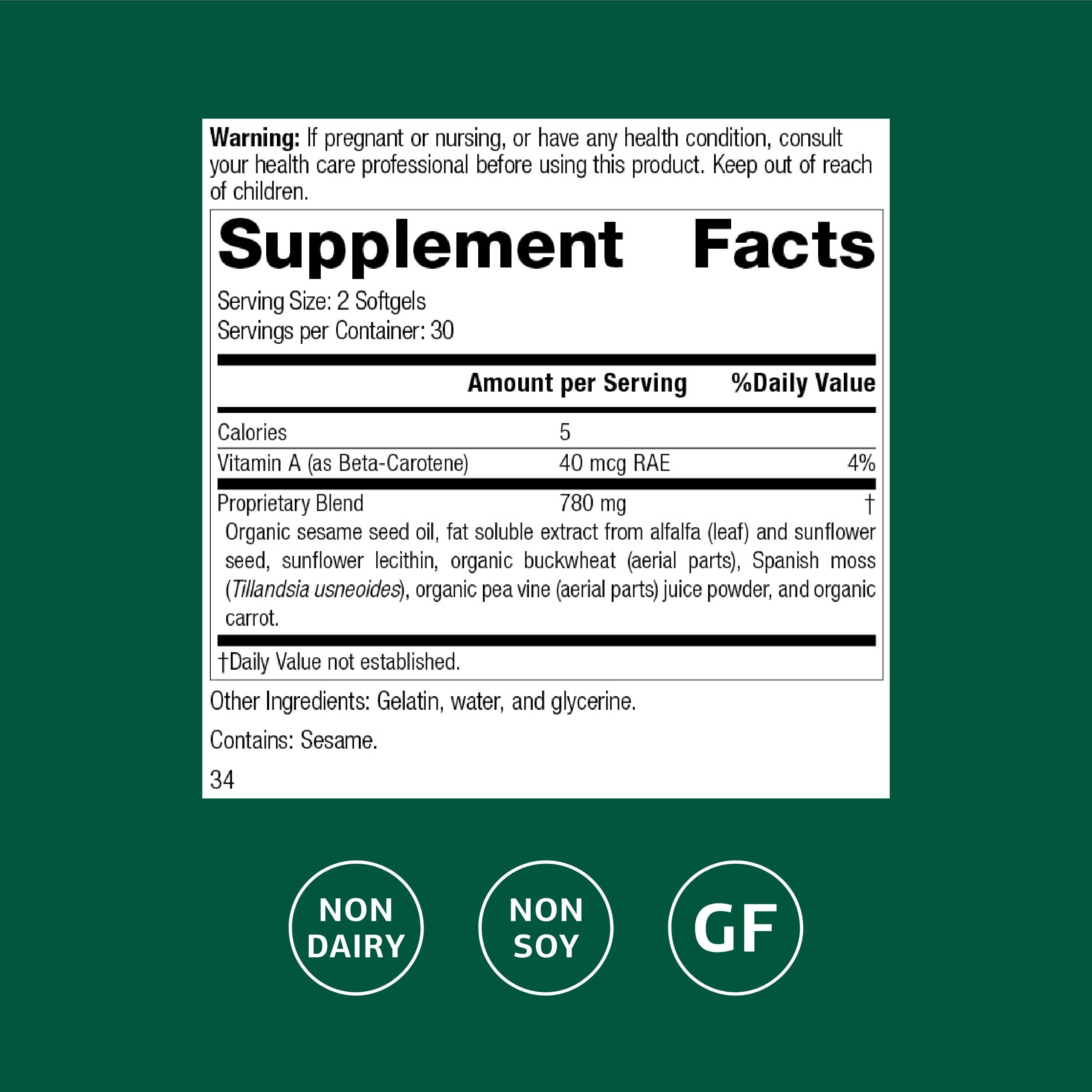 Chlorophyll Complex softgels close-up for daily detox and skin health