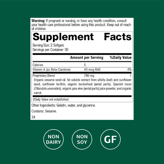 Chlorophyll Complex softgels close-up for daily detox and skin health