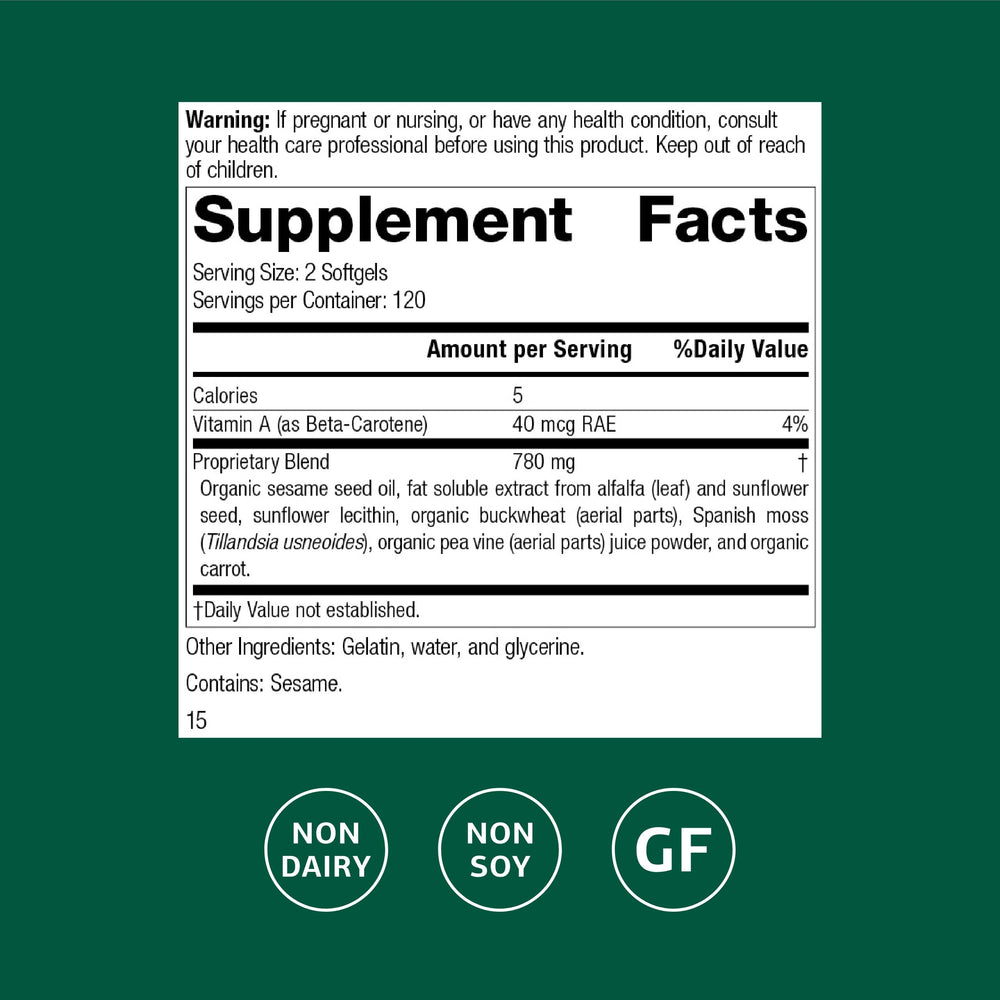 Standard Process Chlorophyll Complex softgels for daily immune support