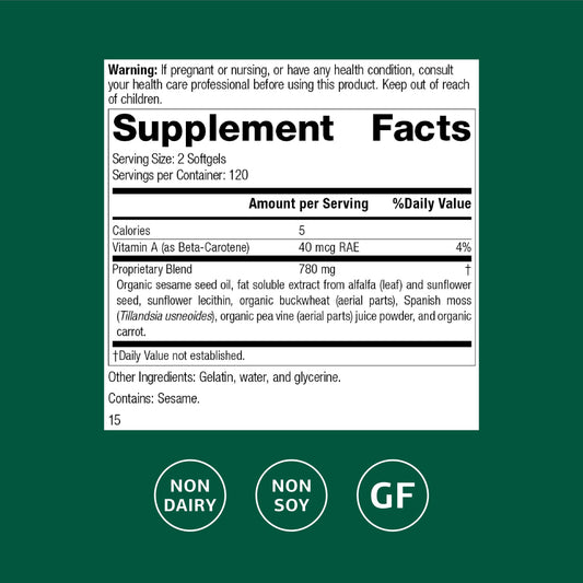 Standard Process Chlorophyll Complex softgels for daily immune support