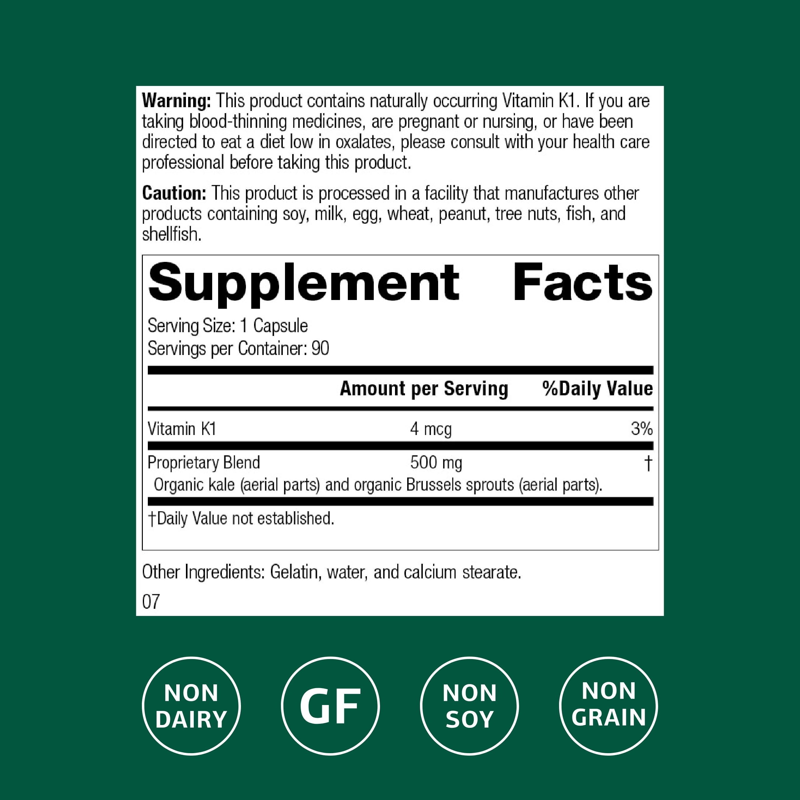 Standard Process Cruciferous Complete capsules close-up for easy daily intake.