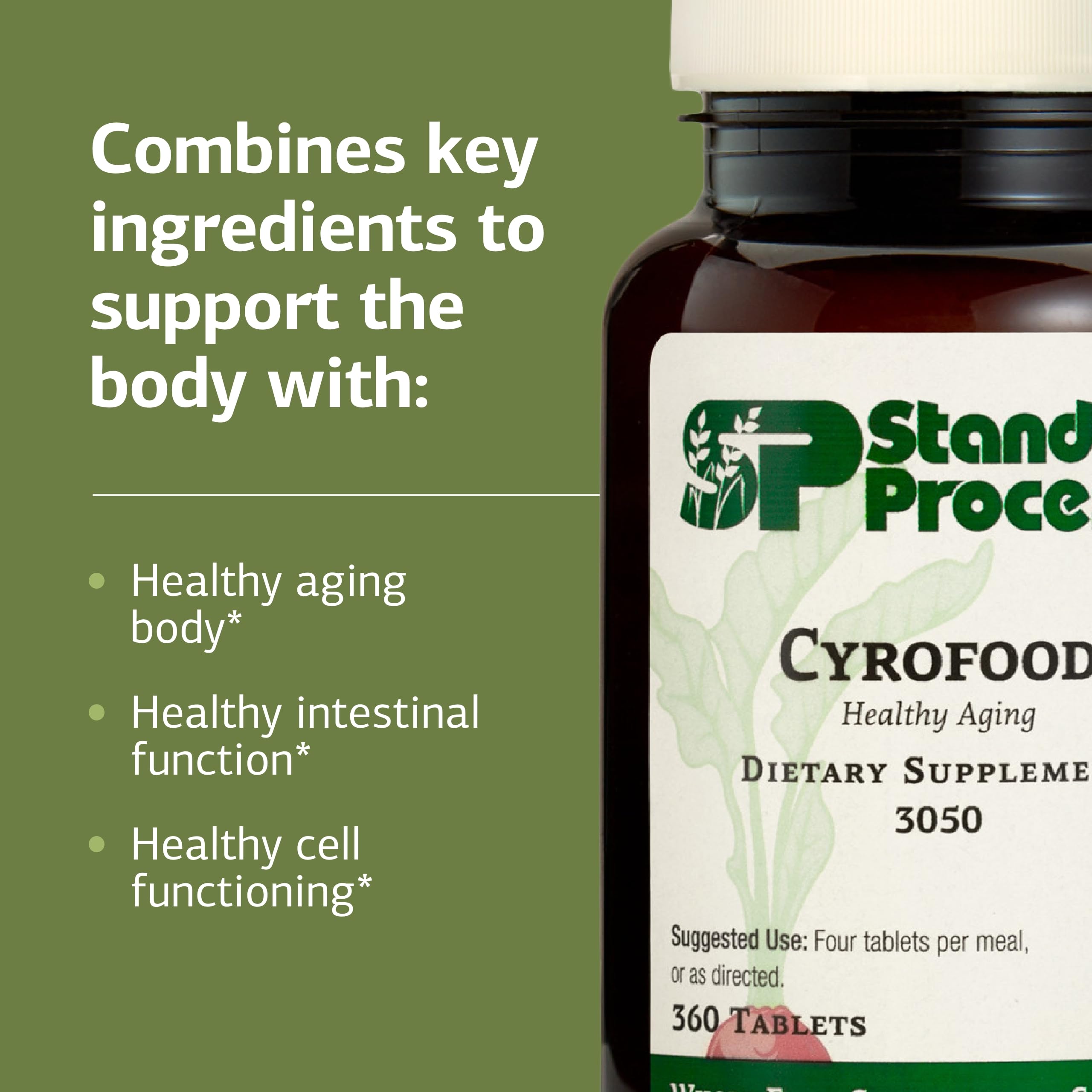 Bovine adrenal illustration associated with Standard Process Cyrofood
