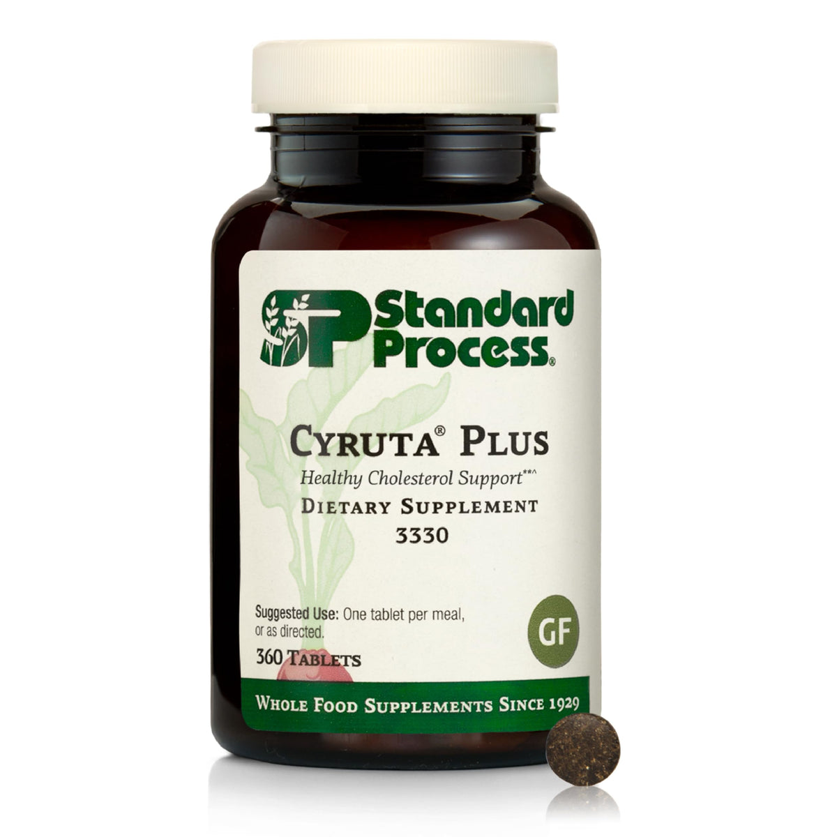 Standard Process Cyruta Plus bottle showing capillary support for circulation health.