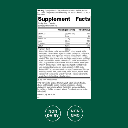 Diaplex capsules outlined on white background for easy daily intake