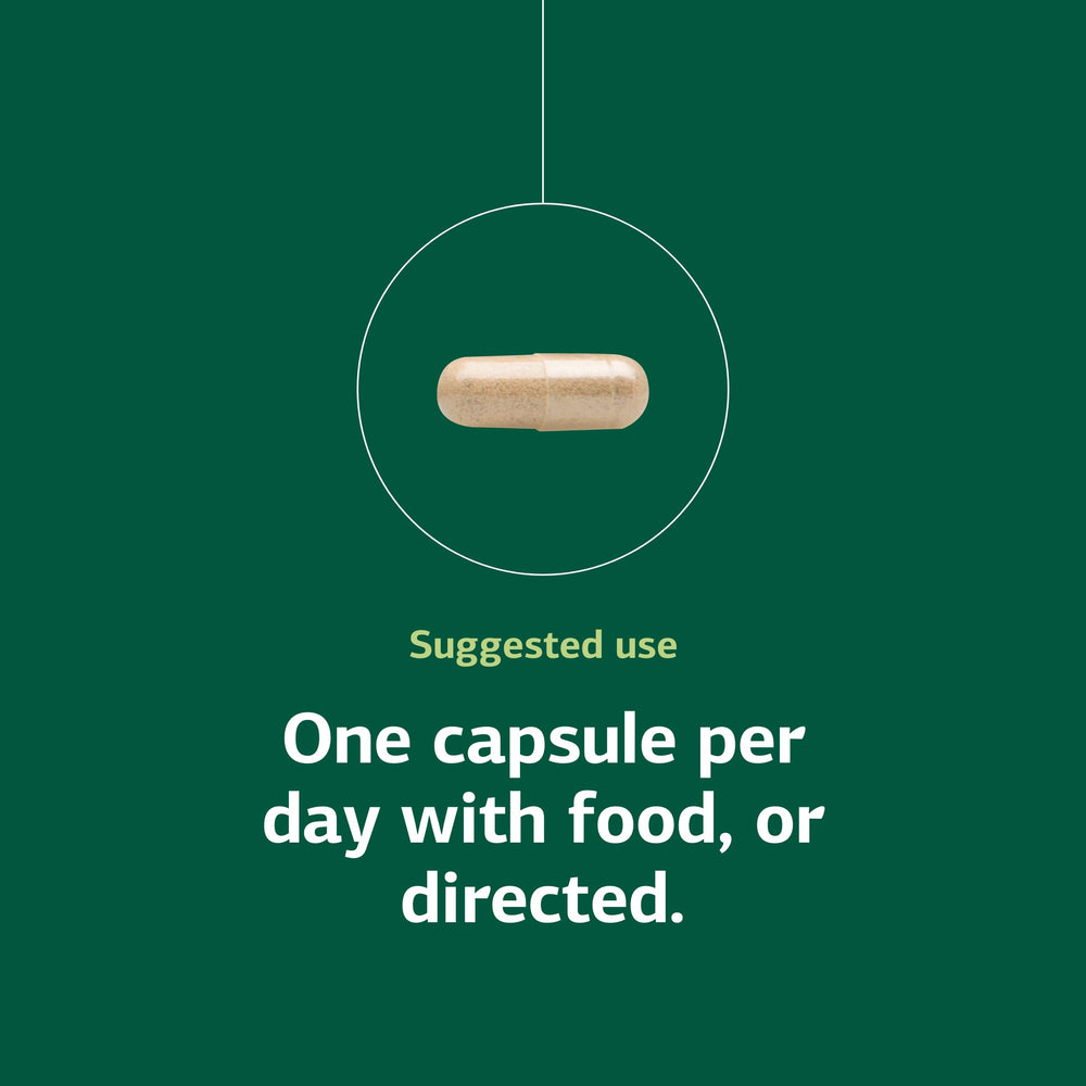 Serving suggestion with a glass of water beside Ferrofood for easy daily intake.