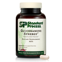 Standard Process Glucosamine Synergy bottle for daily joint support.