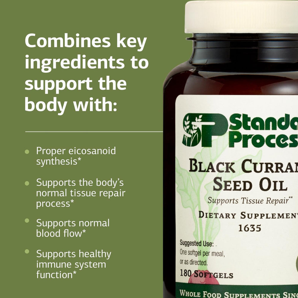 Standard Process gluten-free badge on supplement label for dietary flexibility.