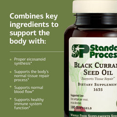 Standard Process gluten-free badge on supplement label for dietary flexibility.
