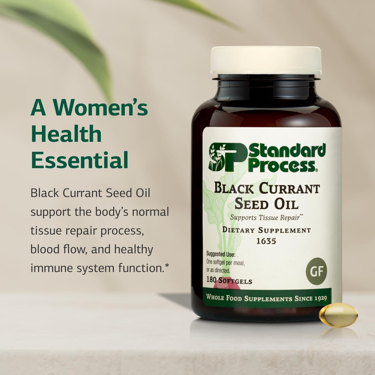 Standard Process gluten-free dietary supplement label for flexible nutrition choices.