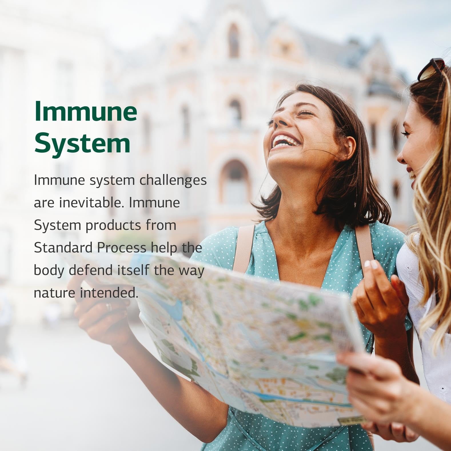 Standard Process Immuplex packaging emphasizes gluten free and dairy free.