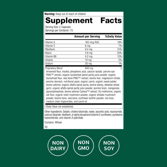 Standard Process IPlex capsules shown for daily eye health routine