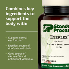 Standard Process IPlex ingredient panel spotlights shiitake and plant nutrients