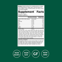 Standard Process Livaplex bottle label closeup highlighting natural ingredients for digestion