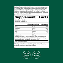 Standard Process Min-Chex label close-up highlighting key ingredients.