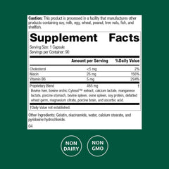 Closeup of Standard Process Orchex capsules highlighting daily nerve care