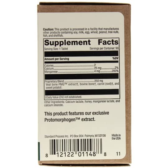 Standard Process Ostrophin PMG 90 tabs capsules for convenient daily dosing
