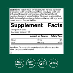 Prolamine iodine tablets shown for easy daily use.