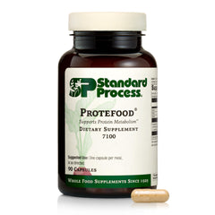 Protefood front bottle view by Standard Process showing protein metabolism support