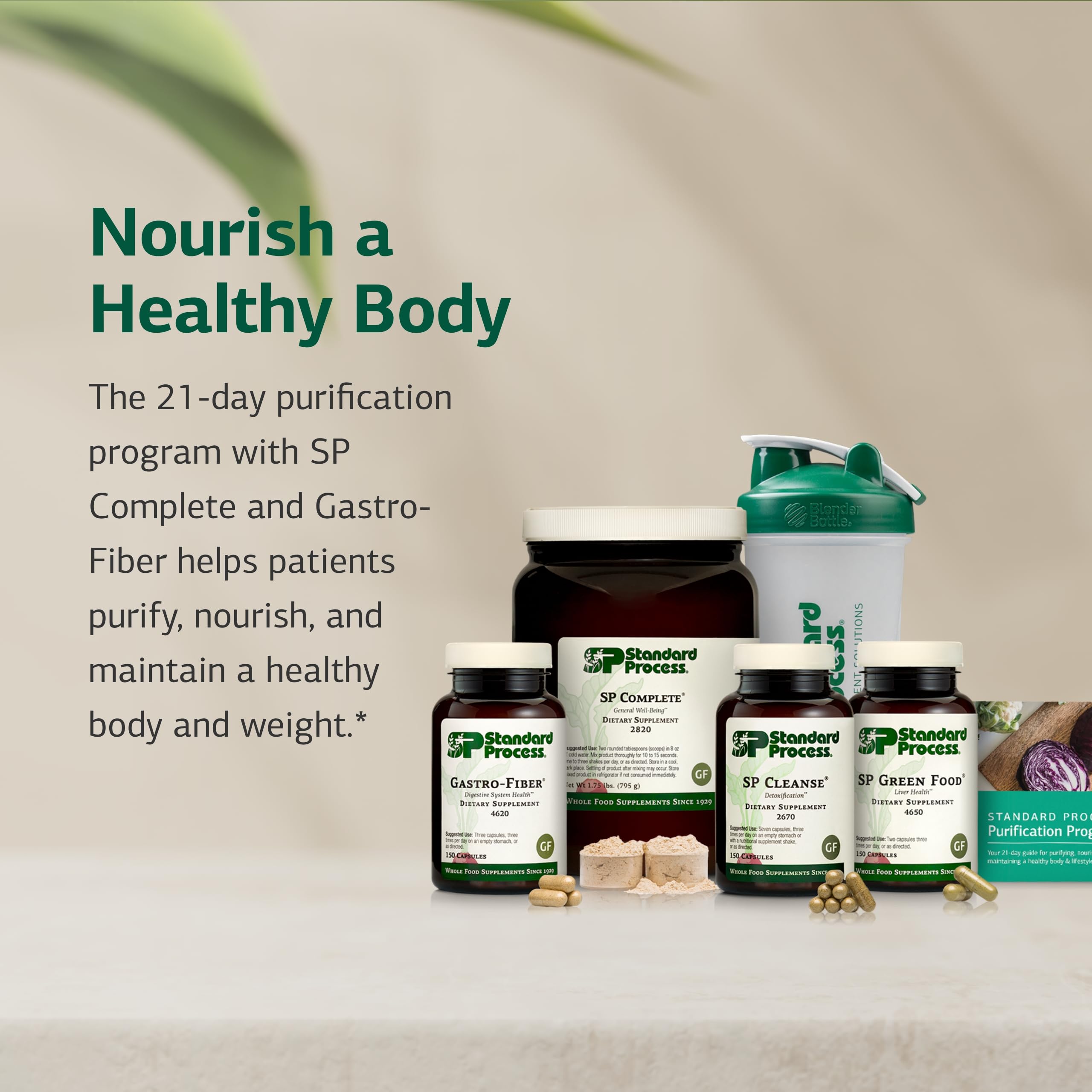 Standard Process Purification Kit Gastro-Fiber container showing fiber blend for digestion support