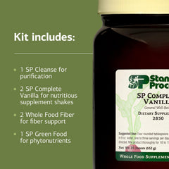 Standard Process Purification Kit SP Green Food container supporting daily nutrition during the program