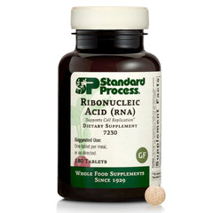 Standard Process RNA bottle front showcases vegan, gluten-free tablets for daily cellular support.