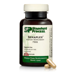 Standard Process Senaplex bottle pour for daily nervous system support.