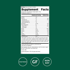 Standard Process SP Complete powder being scooped; convenient protein boost for shakes.
