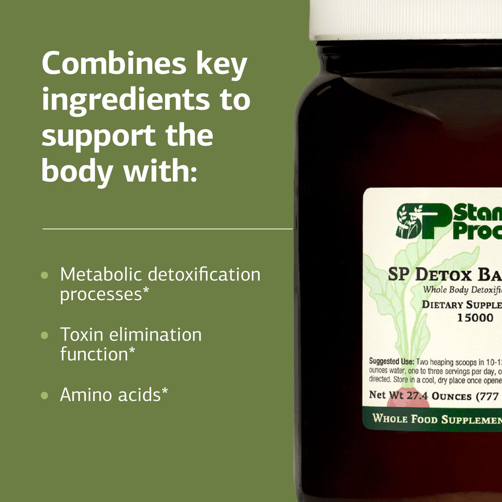SP Detox Balance iron content emphasis image communicates nutritional support