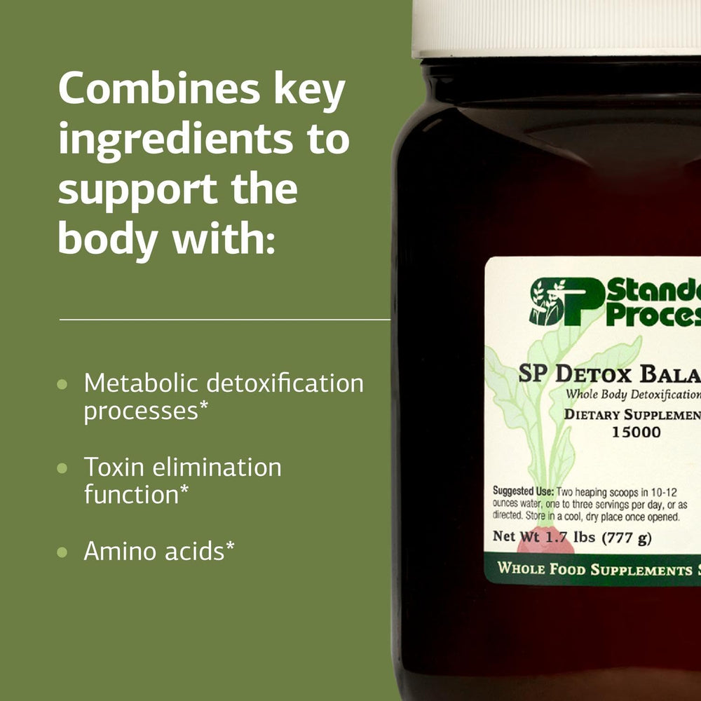 Mixing SP Detox Balance Kit powder into a glass for a dairy-free shake
