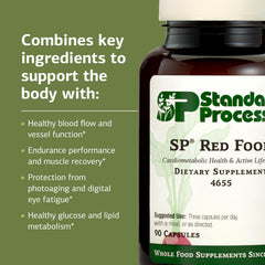 Standard Process SP Red Food beetroot ingredient image promoting vascular health.