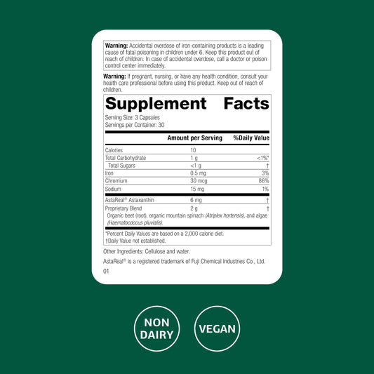 Standard Process SP Red Food capsules close-up showing daily recovery potential.