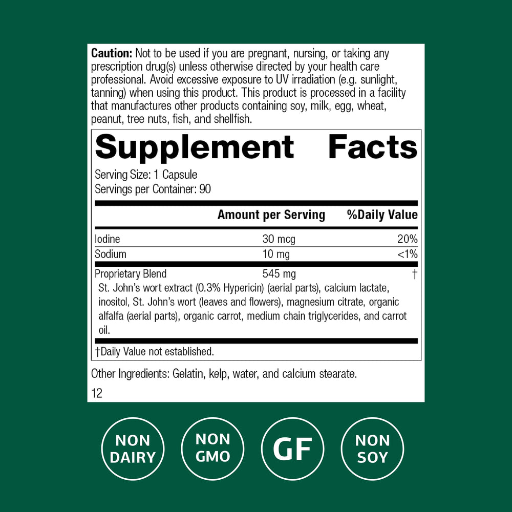 St. John's Wort-IMT capsules from Standard Process for easy daily balance