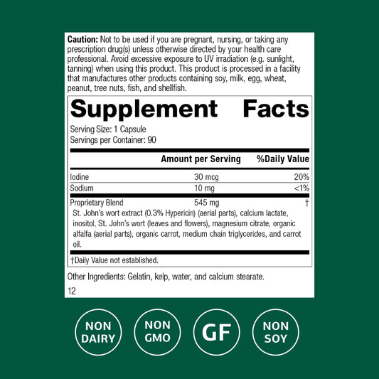 St. John's Wort-IMT capsules from Standard Process for easy daily balance