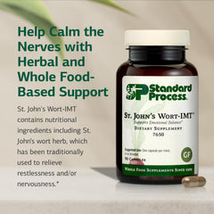 Label view of Standard Process St. John's Wort-IMT highlighting traditional herbal roots