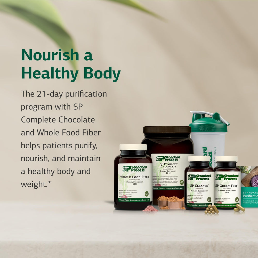 Whole Food Fiber tub to blend into meals during the program