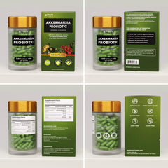 Stanis Labs Akkermansia Muciniphila capsules arranged for a measured daily dosage.