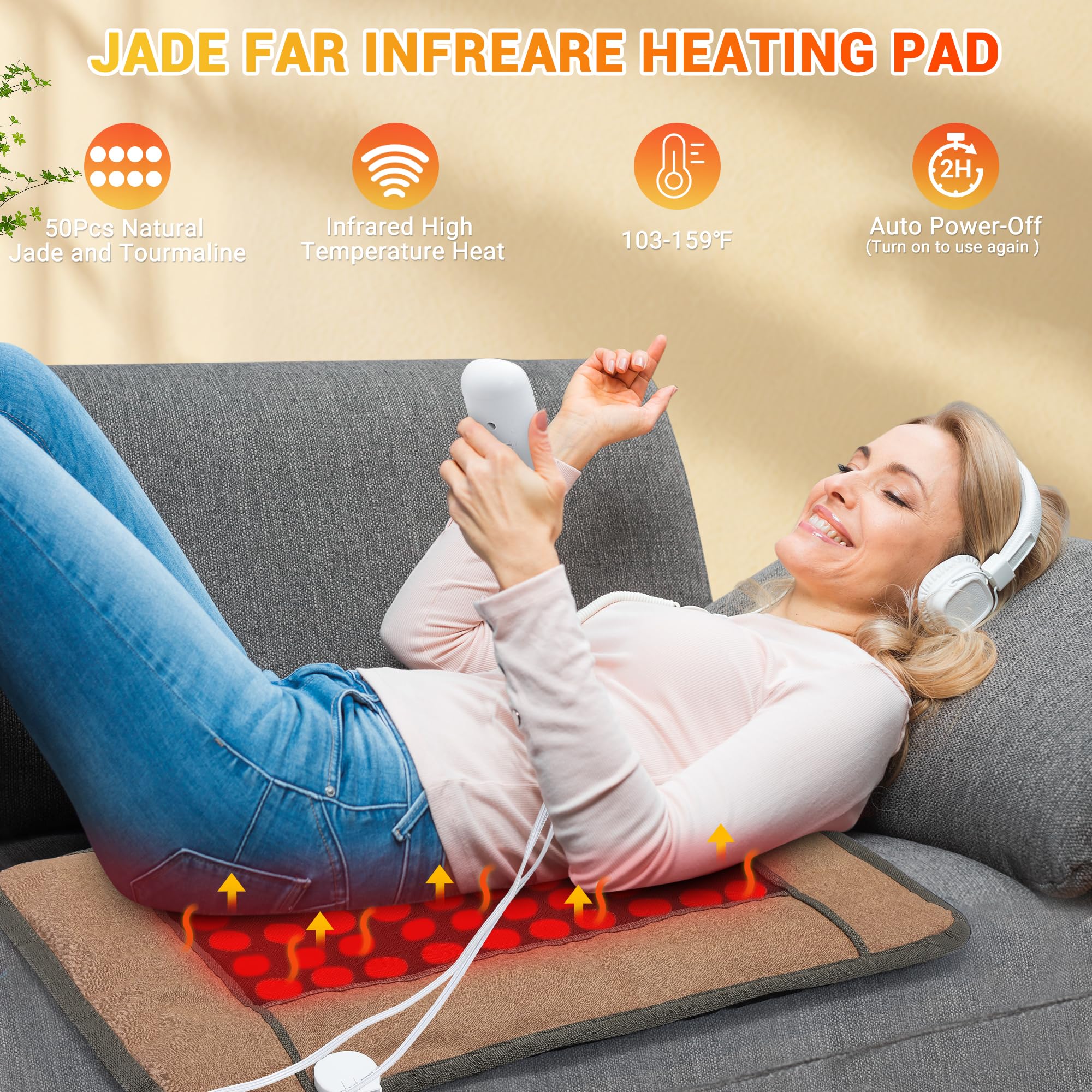 Starbedia pad targets neck and shoulders with soothing infrared heat