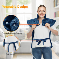 STARBEDIA large 24x35 inch pad delivers extensive coverage for back and shoulders.