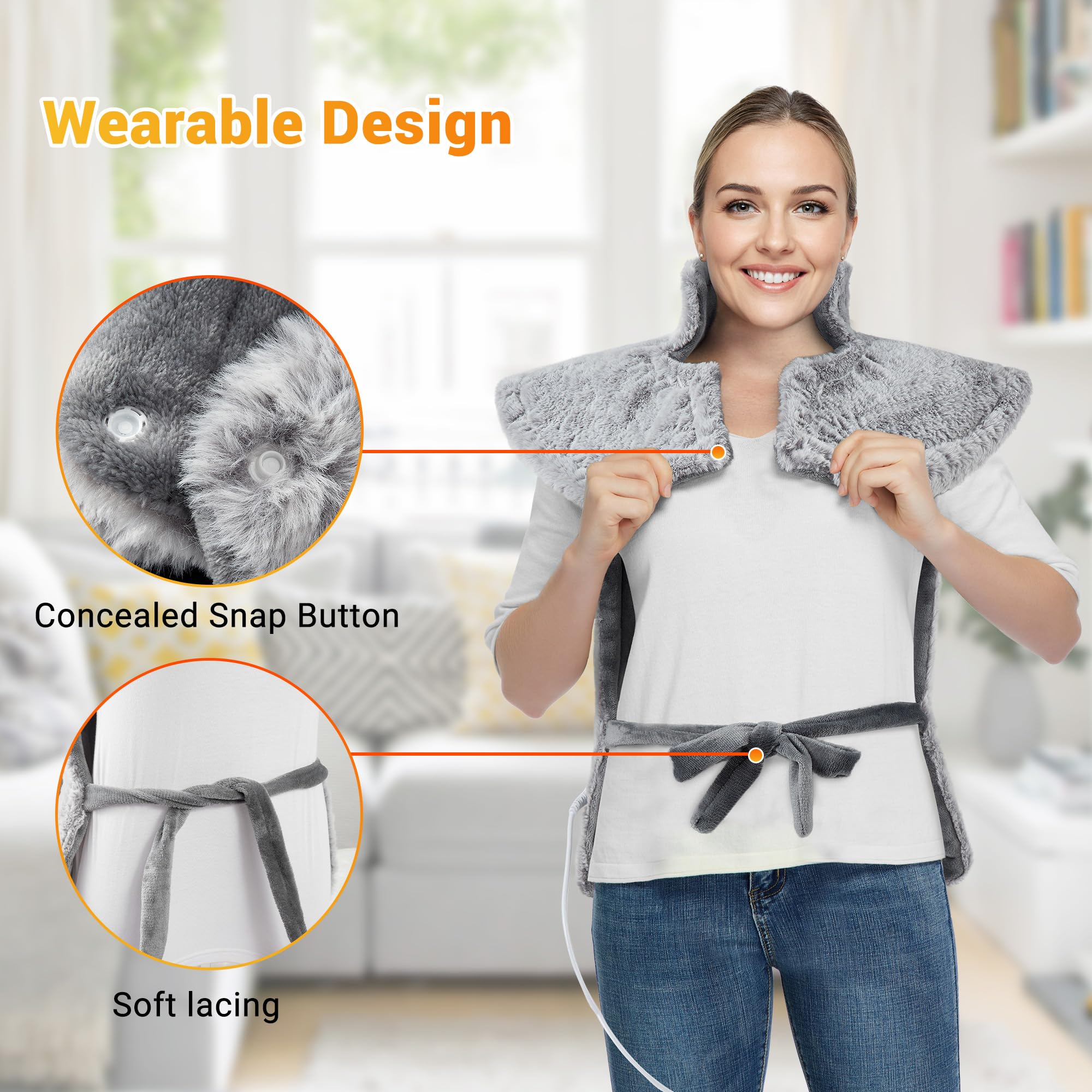 STARBEDIA skin-friendly faux fur cover provides cozy warmth and easy care