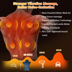 STARBEDIA massaging pad with four vibration modes for personalized relaxation.