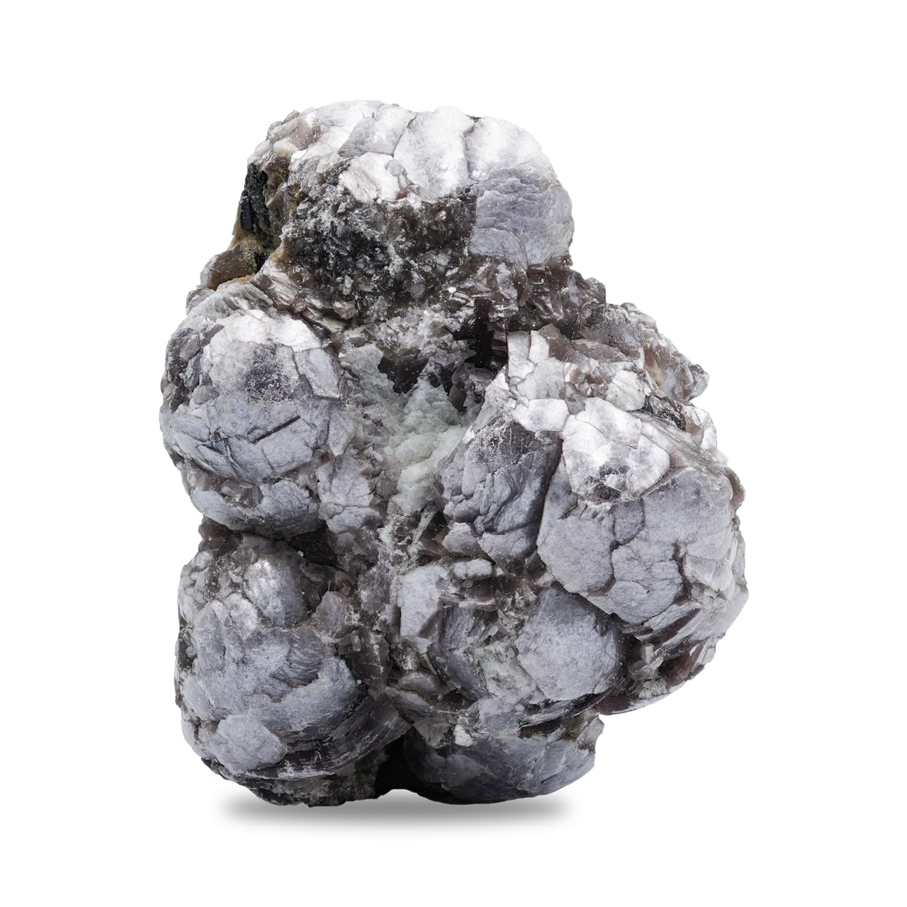 Starborn Coconut Lepidolite crystal in display box for elegant presentation.