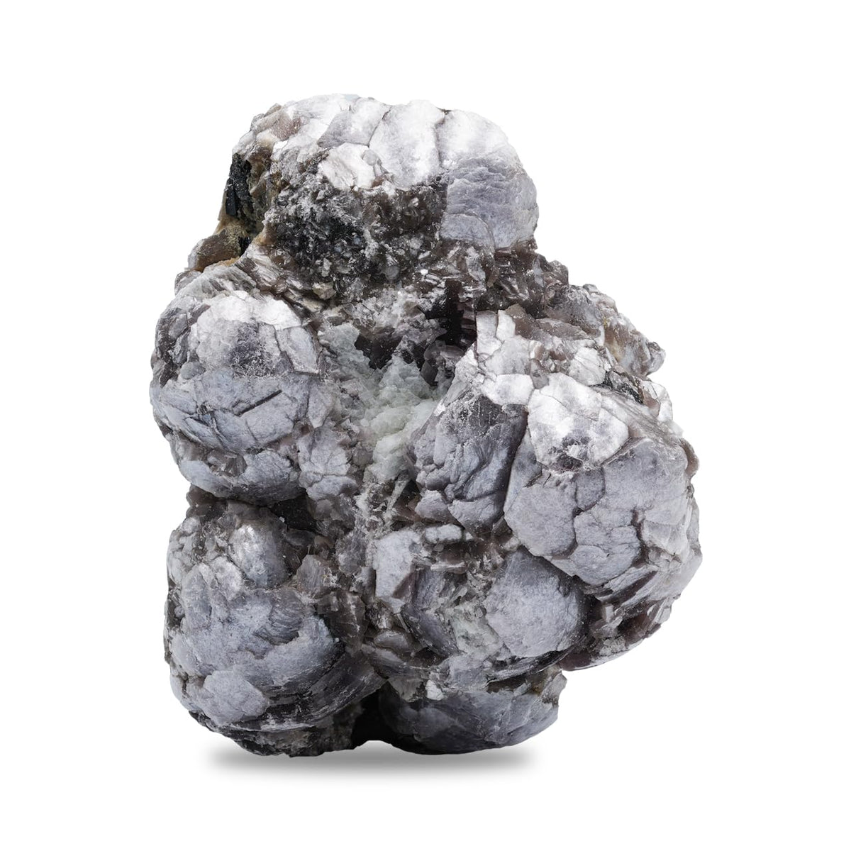 Starborn Coconut Lepidolite crystal in display box for elegant presentation.