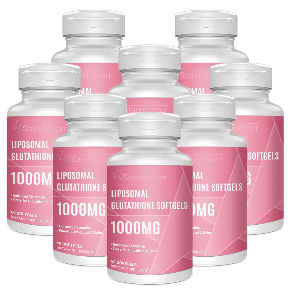 Starehonorr Liposomal Glutathione Softgels bottle front highlights advanced delivery.