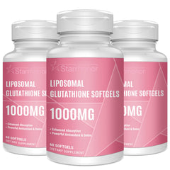 Starehonorr liposomal glutathione softgels bottle shows premium antioxidant support