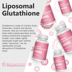 Starehonorr glutathione ingredients list shows sunflower derived phosphatidylcholine