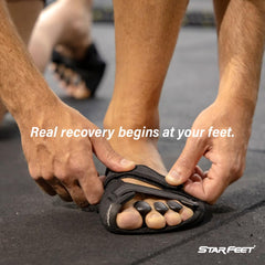 StarFeet before-after visuals illustrate stride improvements