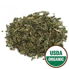 Starwest Botanicals Lemon Balm Leaf close-up highlighting aroma and fresh quality.