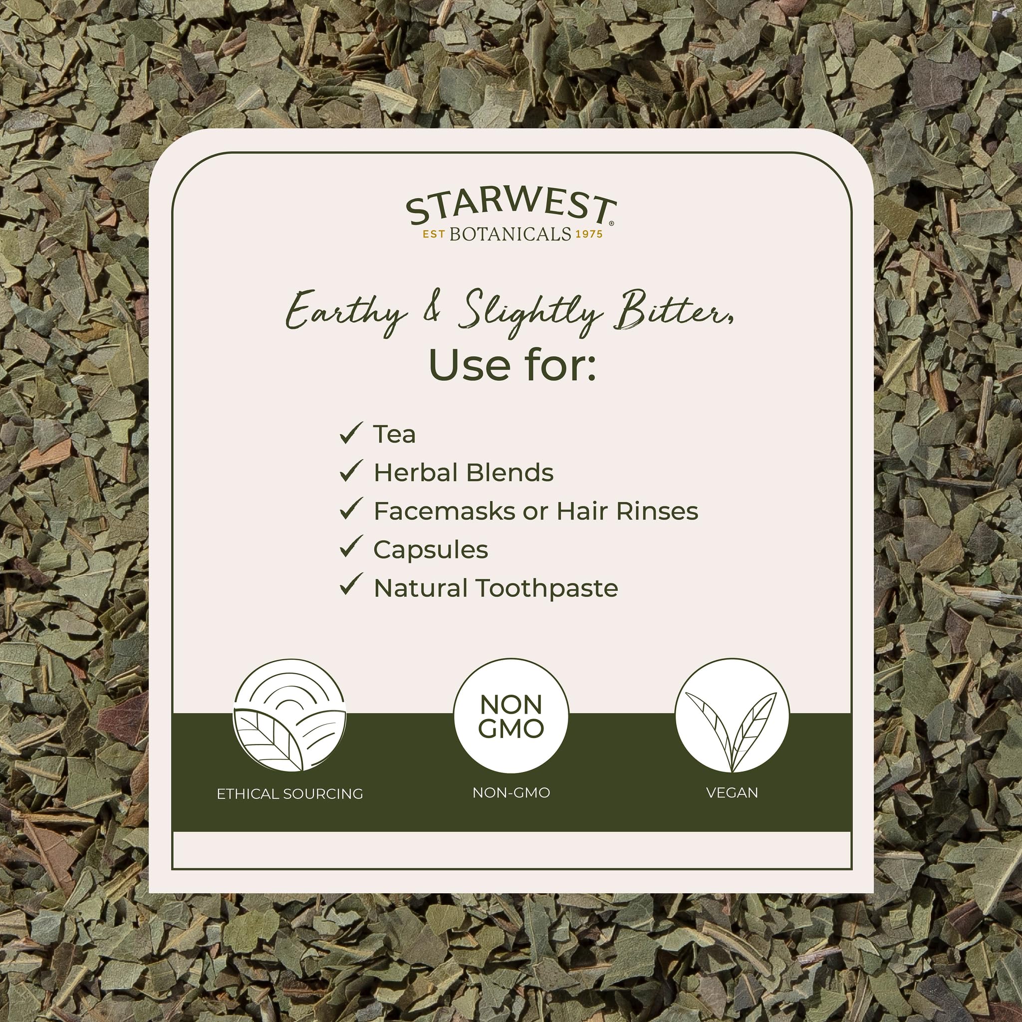 Starwest Botanicals Neem Leaf CS bulk packaging ideal for regular routines.