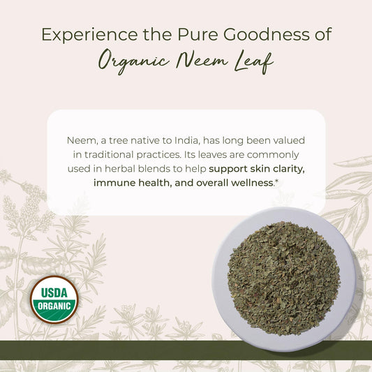 Starwest Botanicals Neem Leaf CS closeup dried leaf for steeping.