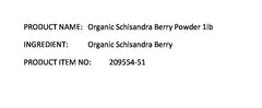 Starwest Botanicals organic schisandra powder ready to add flavor to baked goods.